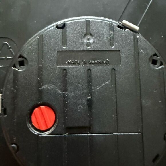 MCM Vintage Burl Wood Wall Clock made in Germany - Picture 7 of 7